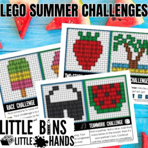 sample lego building challenge cards