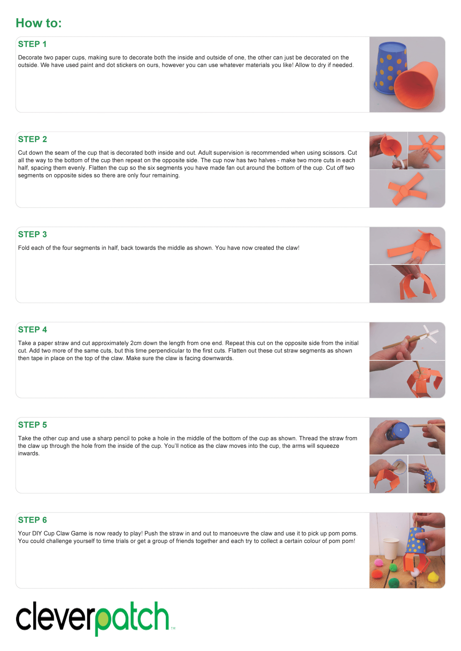 Crab Claw game instructions